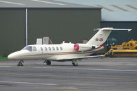 OO-SKA @ EGBJ - Cessna 525A at Staverton Airport - by Terry Fletcher