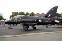 XX187 @ EGXW - Hawker Siddeley Hawk T1A. From RAF No 7 FTS/19(R) Sqn, Chivenor at RAF Waddington's Air Show in 1995. - by Malcolm Clarke