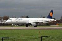 D-AISF @ EGCC - Lufthansa - by Chris Hall
