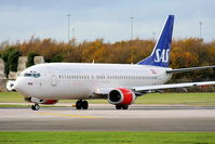 LN-BRQ @ EGCC - Scandinavian Airlines - by Chris Hall