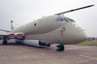 XV227 @ EGCN - Hawker Siddeley Nimrod MR2P. Flown by RAF Kinloss Maritime Reconnaissance Wing at RAF Finningley's Air Show 92. - by Malcolm Clarke