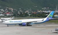 F-ORLY @ TNCM - Air caraibes taxing on to the tarmac for the first time - by Daniel Jef
