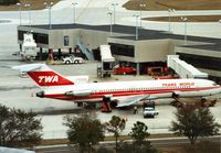 N54340 @ TPA - Boeing 727-231 of Trans-World Airlines at the terminal at Tampa in January 1990. - by Peter Nicholson