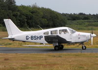 G-BSHP @ EGHH - Taken from the Flying Club - by planemad