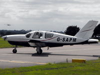 G-SAPM @ EGHH - Taken from the Flying Club - by planemad