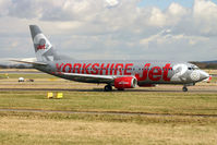 G-CELB @ EGCC - seen @ Manchester - by castle