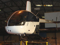 G-DELB - Robinson R22 Beta exhibited at the Doncaster AeroVenture Museum