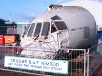 XW666 - Remains of crashed Nimrod cockpit exhibited at the Doncaster AeroVenture Museum