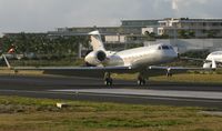 N185GA @ TNCM - N185GA on a late afternoon landing in from europa - by Daniel Jef