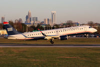 N945UW @ CLT - US Airways N945UW (FLT AWE963) from Minneapolis/St Paul Int'l (KMSP) landing RWY 18C. - by Dean Heald