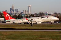 N624CZ @ CLT - Northwest Airlink (Compass Airlines) N624CZ (FLT CPZ5748) from Minneapolis/St Paul Int'l (KMSP) landing RWY 18C. - by Dean Heald