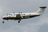 N586BW @ EGCC - Operated by L-3 Communications, this Beechcraft has a multitude of aerials & sensors fitted. - by MikeP