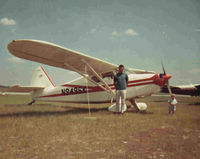 N9496K @ HOMESTEAD  - My Father, Dean McDonald, with N9496K Stinson Voyager 108 - by Marjorie McDonald