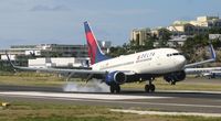 N301DQ @ TNCM - Delta airlines N301DQ landing at TNCM on runway 10 - by Daniel Jef