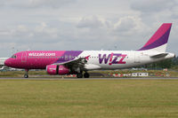 LZ-WZA @ EGGW - Braking on arrival on Runway 26. - by MikeP