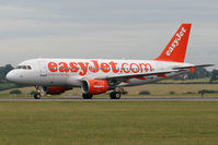 G-EZAH @ EGGW - Rolling down Runway 26 at Luton. - by MikeP