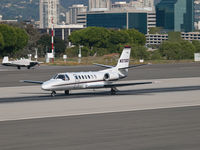 N373QS @ KSMO - N373QS departing from RWY 21 - by Torsten Hoff