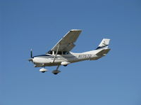 N17572 @ SZP - 2005 Cessna 182T SKYLANE, Lycoming IO-540-AB1A5 230 Hp, three blade McCauley CS prop, 92 gallons, 87 usable, on final Rwy 22 - by Doug Robertson