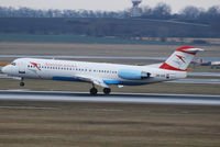 OE-LVE @ VIE - Austrian arrows Fokker 100