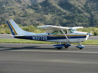 N3272S @ SZP - 1964 Cessna 182G SKYLANE, Continental O-470-S 230 Hp, landing roll Rwy 22 - by Doug Robertson