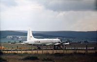 10725 @ EGQS - CP-107 Argus of 105 Squadron Canadian Armed Forces visiting RAF Lossiemouth in the Summer of 1972. - by Peter Nicholson