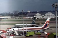 AP-AMG @ LHR - Leased by Air Malta from Pakistan International Airways, this Boeing 720 was seen at Heathrow in September 1974. - by Peter Nicholson