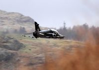 ZK011 - BAE Hawk T2 at low level along Thirlmere in Cumbria. It almost managed to escape my lens! It was on a test flight from BAE at Warton after refurbishment. - by vickersfour