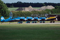 G-OFFO @ EGXW - The Blades display team ready for take off. - by Joop de Groot