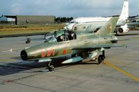 091 @ ETAD - Hungarian MiG21UM visiting Spangdahlem AB (KM25 Slidescan) - by FBE