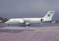 I-ATSD @ EGCD - BAe146-300 visiting from Hatfield, shortly before delivery to TAS Airways. - by vickersfour