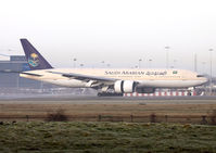 HZ-AKI @ EGCC - Saudia Airlines - by vickersfour