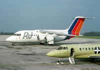 G-RJET @ EGCD - Despite the RJ logo this is just an ordinary 146-100. - by vickersfour