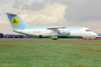 G-6-309 @ EGCD - Avro RJ85 destined for Uzbekistan Airways as UK-80002 (c/n E2309) - by vickersfour