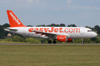 G-EZDV @ EGGW - Taxiing to the end of Runway 26 to line up & wait. - by MikeP