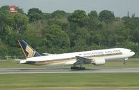 9V-SRO @ WSSS - Boeing 777 9V-SRO departing Singapore - by Pete Hughes