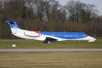 G-RJXP @ EGCC - BMI Embraer 135ER about to take off at Manchester - by Terry Fletcher