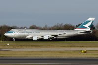 B-HKS @ EGCC - Cathay Pacific Cargo B747F at Manchester - by Terry Fletcher