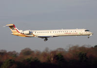 5A-LAE @ EGCC - Libyan Airlines. CRJ-900 (c/n 15216). - by vickersfour