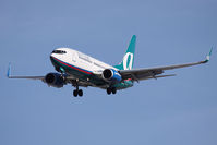 N329AT @ LAS - airTran Airways N329AT (FLT TRS775) from Hartsfield-Jackson Atlanta Int'l (KATL) on final to RWY 25L. - by Dean Heald