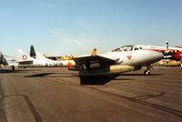 ZH563 @ EGDM - Ex Swiss Air Force Vampire T.55 on display at the 1992 Air Tournament Intnl at Boscombe Down. - by Peter Nicholson