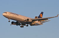 D-ALCH @ KORD - Lufthansa Cargo MD-11F, GEC8208, arriving RWY 28 KORD from EDDF (Frankfurt). - by Mark Kalfas