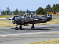 N28LC - a nice T-28 in Marine trim spotted at Paine Field - by MikeB