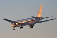 N39367 @ KORD - American Airlines Boeing 767-323, AAL83, arriving KORD RWY 28 from EDDF (Frankfurt). - by Mark Kalfas