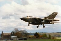 ZA600 @ EGQS - Tornado GR.1 of 15[R] Squadron on final approach to Lossiemouth in April 1996. - by Peter Nicholson