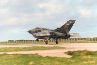 ZA600 @ EGQS - Tornado GR.1 of 15[R] Squadron about to touch-down at Lossiemouth in April 1996. - by Peter Nicholson