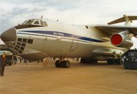 01 RED @ EGQL - Il-76MD Candid support aircraft for the Russian Knights display team on display at the 1991 RAF Leuchars Airshow. - by Peter Nicholson