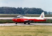 XM376 @ EGXU - Jet Provost T.3A of 1 Flying Training School at RAF Linton-on-Ouse in May 1991. - by Peter Nicholson
