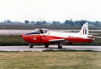 XN500 @ EGXU - Jet Provost T.3A of 1 Flying Training School at Linton-on-Ouse in May 1991. - by Peter Nicholson