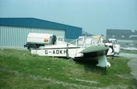 G-AOKH @ BQH - G-AOKH derelict at Biggin Hill early 1980's - by autoavia