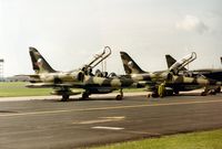 0006 @ MHZ - L-39MS of Czech Air Force together with 0004, both of the 1st Training Regiment, on the flight-line at the 1993 Mildenhall Air Fete. - by Peter Nicholson